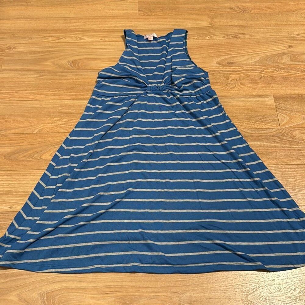 Romeo and Juliet couture women’s blue and white striped top size medium